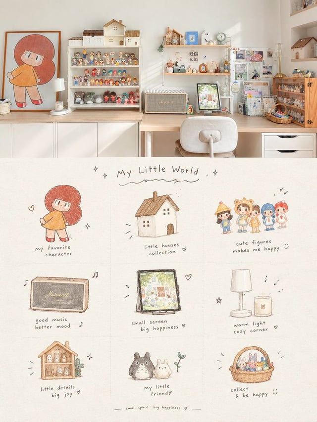 Create a vertical cozy home scrapbook poster inspired by …