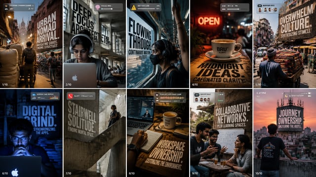 SLIDE 1: Arrival at Chandni Chowk Visual Scene / Midjourn…